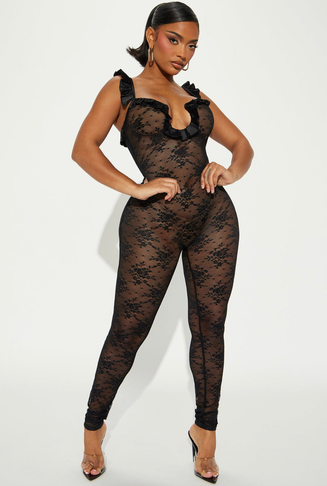 Baddie Lace Jumpsuit