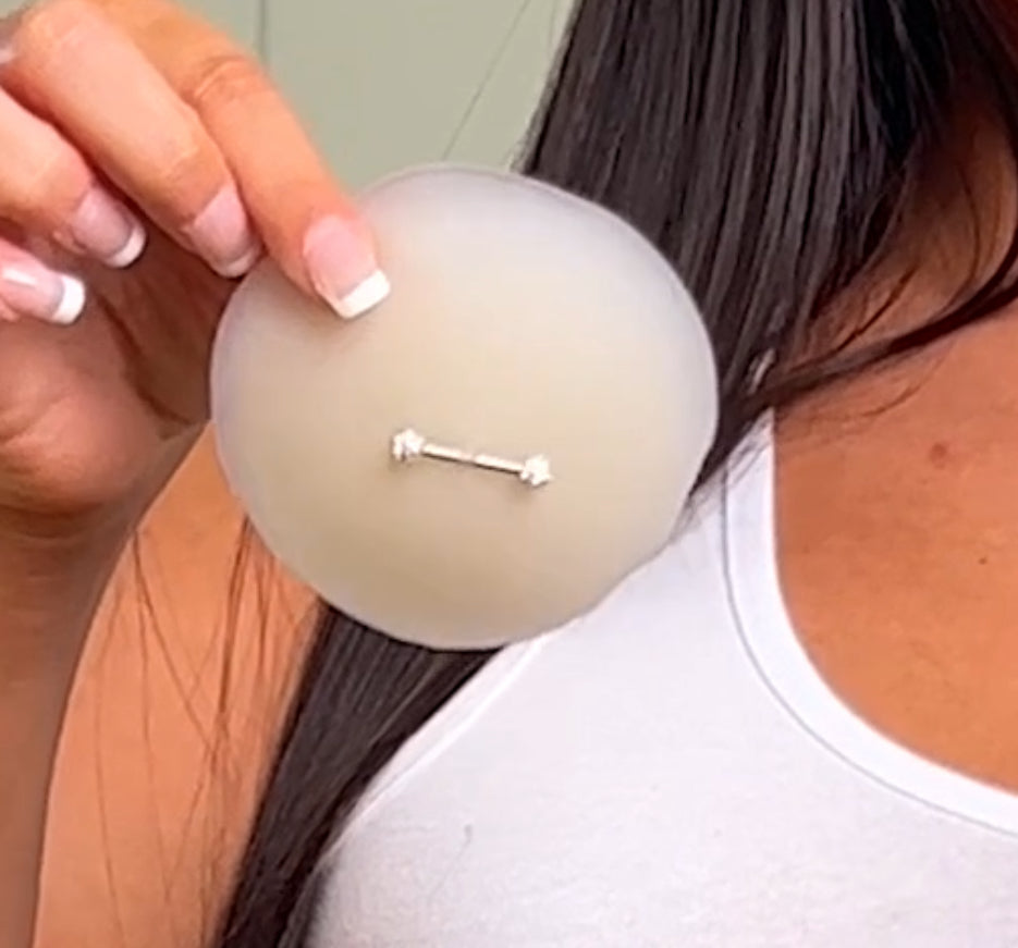 Fake nipple piercing cover